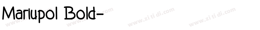 Mariupol Bold字体转换